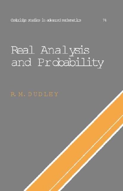 Real Analysis and Probability, R. M. (Massachusetts Institute of Technology) Dudley - Paperback - 9780521007542