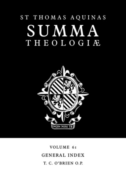 Summa Theologiae Index: Volume 61, Thomas Aquinas - Paperback - 9780521029087