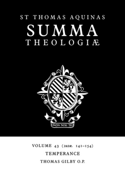 Summa Theologiae: Volume 43, Temperance, Thomas Aquinas - Paperback - 9780521029513