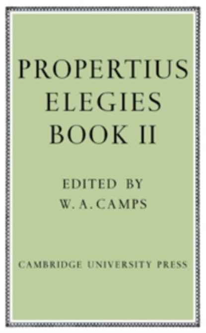 Propertius: Elegies, Propertius - Paperback - 9780521109475
