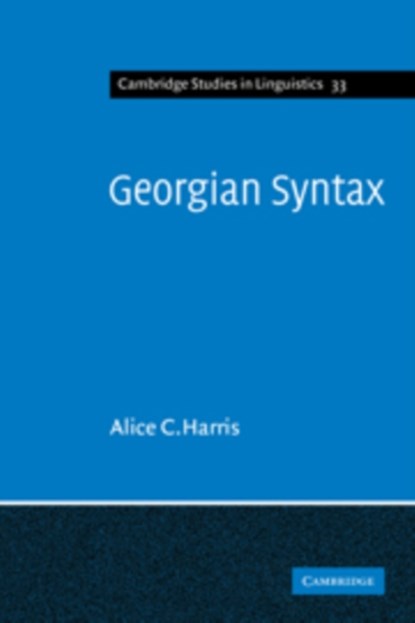 Georgian Syntax, Alice C. Harris - Paperback - 9780521109710