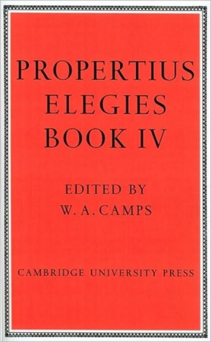 Propertius: Elegies Book 4, Propertius - Paperback - 9780521125994