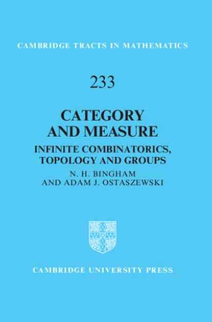 Category and Measure, N. H. (Imperial College London) Bingham ; Adam J. (London School of Economics and Political Science) Ostaszewski - Gebonden - 9780521196079