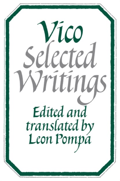 Vico, Giambattista Vico - Paperback - 9780521280143