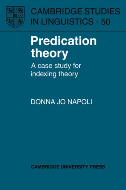 Predication Theory, Donna Jo Napoli - Paperback - 9780521368209