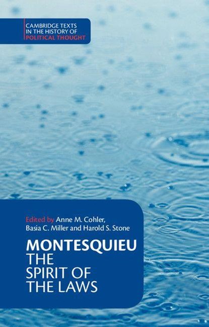 Montesquieu: The Spirit of the Laws, Charles de Montesquieu - Paperback - 9780521369749