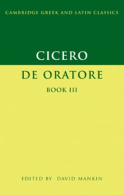 Cicero: De Oratore Book III, Marcus Tullius Cicero - Gebonden - 9780521593601