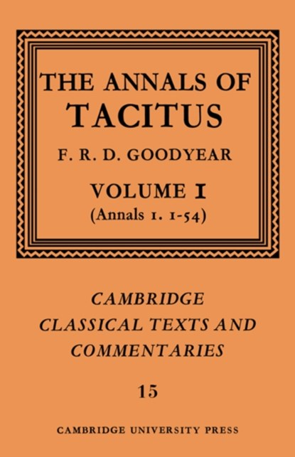 The Annals of Tacitus: Volume 1, Annals 1.1-54, Tacitus - Paperback - 9780521609319