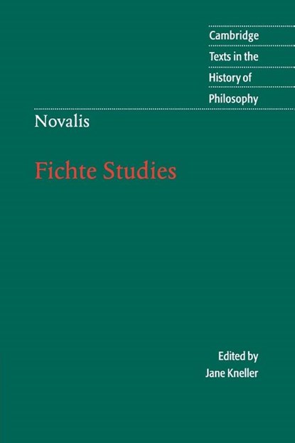 Novalis: Fichte Studies, Novalis - Paperback - 9780521643924