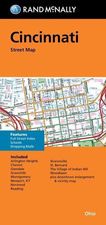 MAP-RM FOLDED MAP CINCINNATI S, Rand Mcnally - Gebonden - 9780528024726