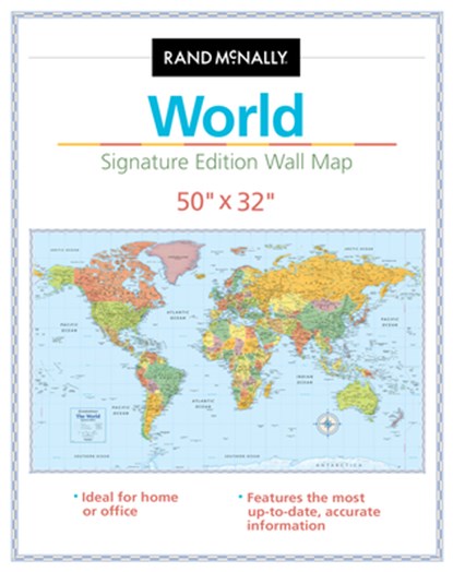 Rand McNally Signature Edition World Wall Map: Folded, Rand McNally - Gebonden - 9780528026867