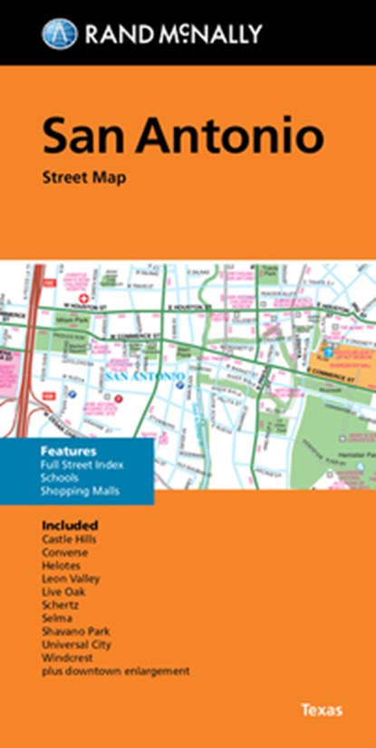 Rand McNally Folded Map: San Antonio Street Map, Rand McNally - Gebonden - 9780528027338