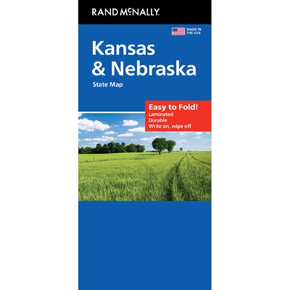 Rand McNally Easy to Fold: Kansas/Nebraska State Laminated Map, Rand McNally - Gebonden - 9780528027987
