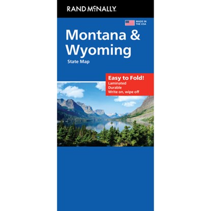 Rand McNally Easy to Fold: Montana, Wyoming Laminated Map, Rand McNally - Gebonden - 9780528028090