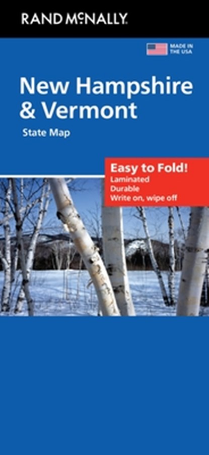 Rand McNally Easy to Fold: New Hampshire, Vermont Laminated Map, Rand McNally - Gebonden - 9780528028120