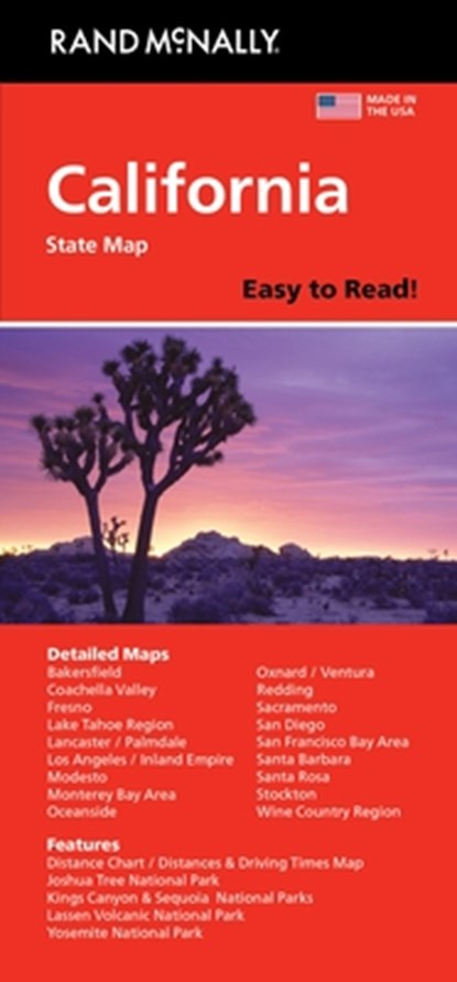 Rand McNally Easy to Read: California State Map, Rand McNally - Gebonden - 9780528028373