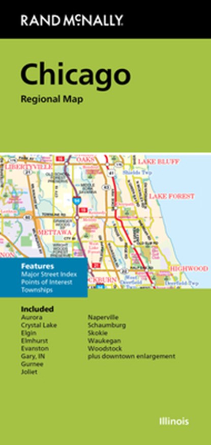 Rand McNally Folded Map: Chicago Regional Map, Rand McNally - Gebonden - 9780528028410