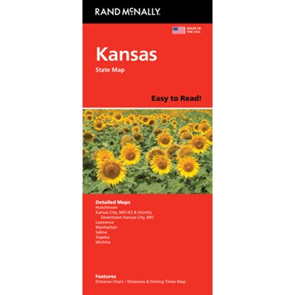 Kansas Easy to Read State Map: KS, Rand McNally - Gebonden - 9780528028601