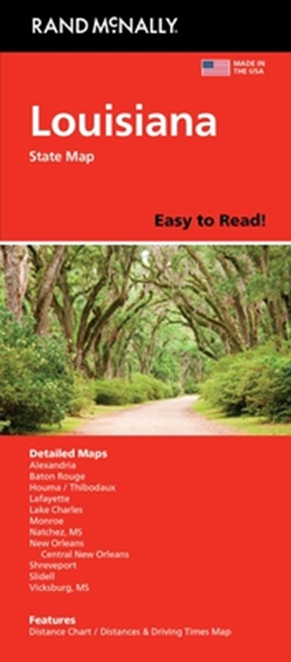 Rand McNally Easy to Read: Louisiana State Map, Rand McNally - Gebonden - 9780528028632