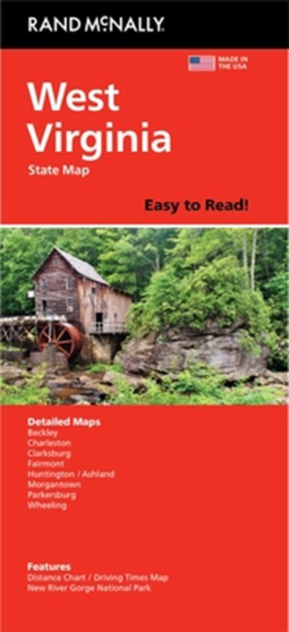 Rand McNally Easy to Read: West Virginia State Map, Rand McNally - Gebonden - 9780528028670