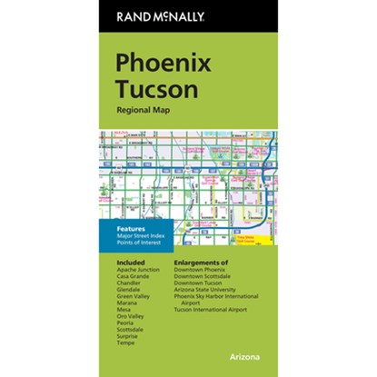Rand McNally Rand McNally Folded Map: Phoenix Tucson Regional Map, Rand McNally - Gebonden - 9780528028809