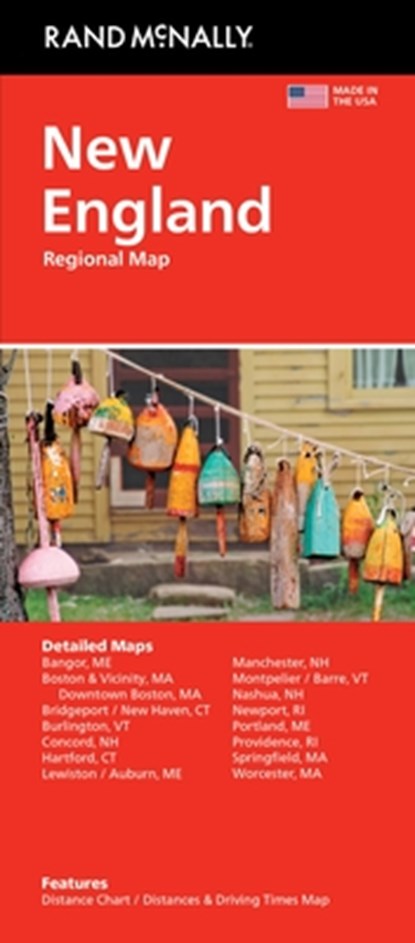 Rand McNally Easy to Read: New England Regional Map, Rand McNally - Gebonden - 9780528029028