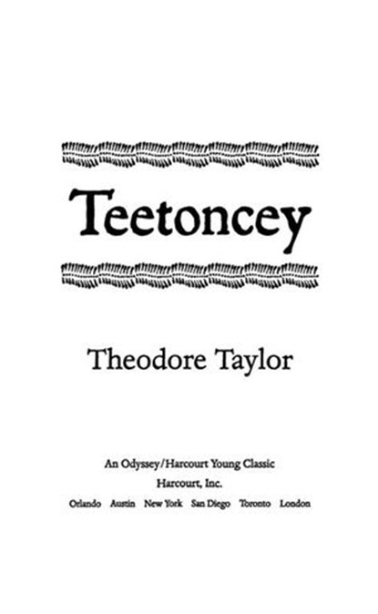 Teetoncey, Theodore Taylor - Ebook - 9780544002753