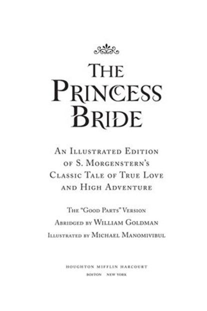 The Princess Bride, William Goldman ; Michael Manomivibul - Ebook - 9780544177222