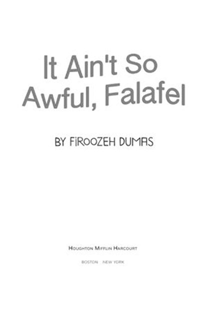 It Ain't So Awful, Falafel, Firoozeh Dumas - Ebook - 9780544612372