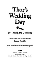Thor's Wedding Day - Bruce Coville - 9780544635395