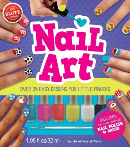 Nail Art: Over 35 Easy Designs for Little Fingers [With Non-Toxic Peel-Off Nail Polish and Brush], Klutz - Paperback - 9780545802642