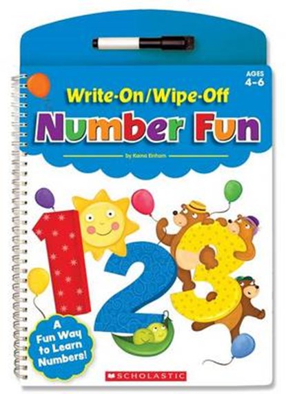 Write-On/Wipe-Off Number Fun, KAMA,  Einhorn - Paperback - 9780545804233