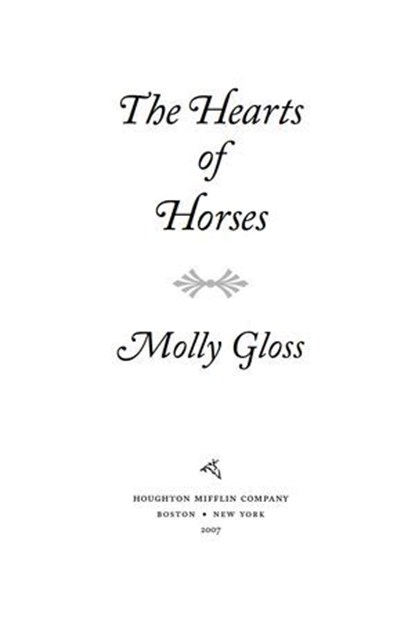 The Hearts of Horses, Molly Gloss - Ebook - 9780547525242