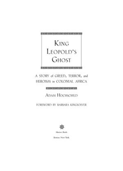 King Leopold's Ghost, Adam Hochschild - Ebook - 9780547525730