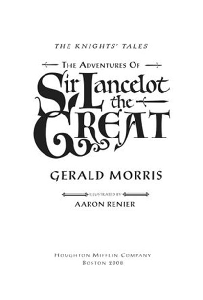 The Adventures of Sir Lancelot the Great, Gerald Morris - Ebook - 9780547529868