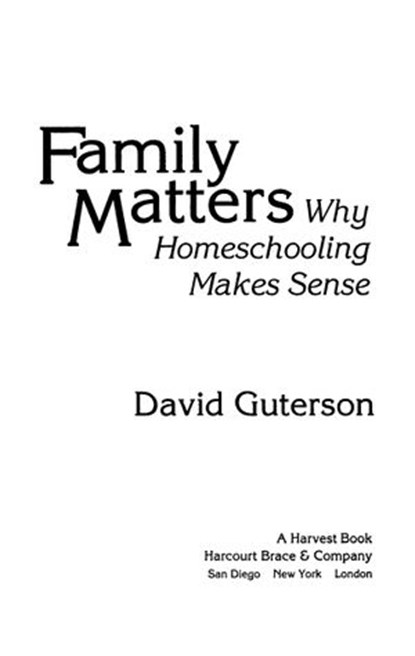 Family Matters, David Guterson - Ebook - 9780547539386