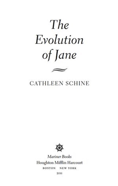 The Evolution Of Jane, Cathleen Schine - Ebook - 9780547548425