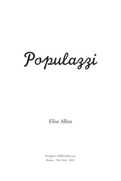 Populazzi, Elise Allen - Ebook - 9780547573618