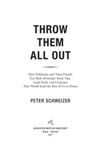 Throw Them All Out, Peter Schweizer - Ebook - 9780547575179