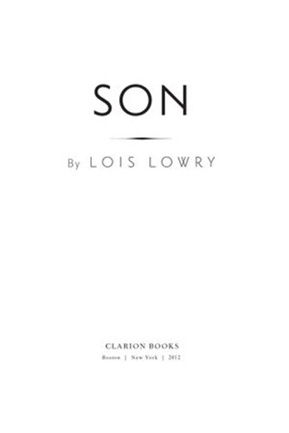 Son, Lois Lowry - Ebook - 9780547928517