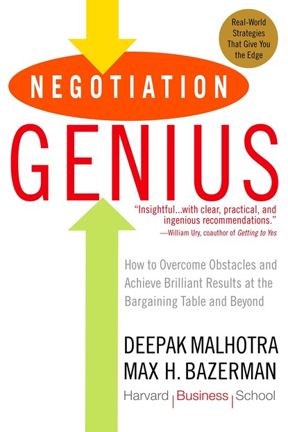 Negotiation Genius, Deepak Malhotra ; Max Bazerman - Paperback - 9780553384116