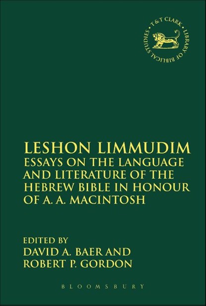 Leshon Limmudim, David A. (Seminario ESEPA Baer ; Robert P. (University of Cambridge Gordon - Paperback - 9780567664204