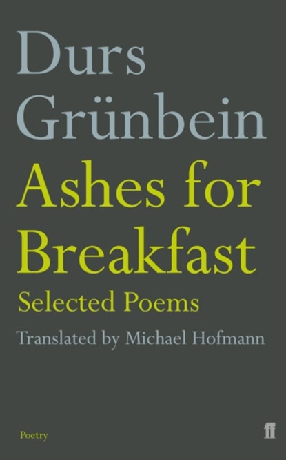 Ashes for Breakfast, Durs Grunbein - Paperback - 9780571228492