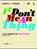It Don't Mean A Thing (Tenor Saxophone), Andy Hampton - Paperback - 9780571527410