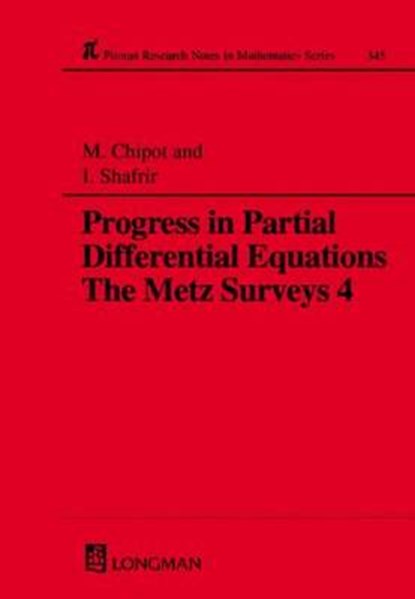 Progress in Partial Differential Equations, Michel Chipot ; I. Shafrir - Gebonden - 9780582277304