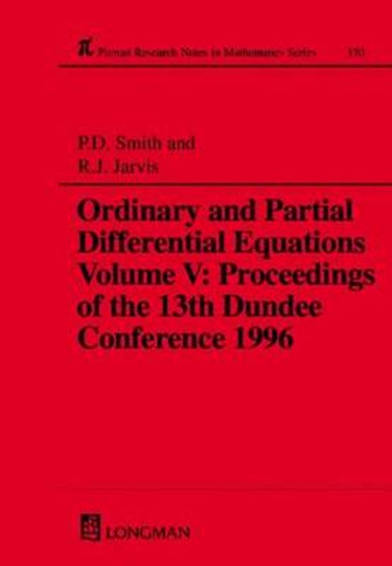 Ordinary and Partial Differential Equations,Volume V