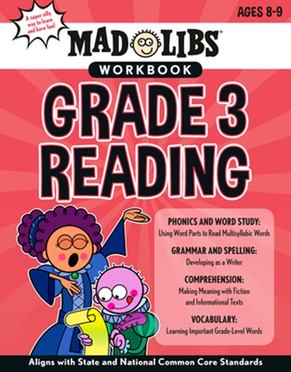 Mad Libs Workbook: Grade 3 Reading: Aligns with State and National Common Core Standards, Wiley Blevins - Paperback - 9780593222836