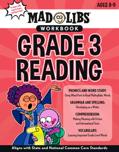 Mad Libs Workbook: Grade 3 Reading: World's Greatest Word Game, Wiley Blevins - Paperback - 9780593222836