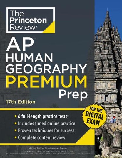 Princeton Review AP Human Geography Premium Prep, 17th Edition, Princeton Review - Paperback - 9780593518519