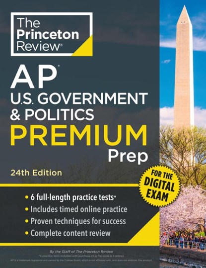 Princeton Review AP U.S. Government & Politics Premium Prep, 24th Edition, Princeton Review - Paperback - 9780593518557
